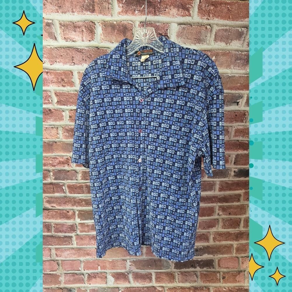 Vintage Men's DANERGOUS WILLIE‎ Button Down Casual Shirt Medium